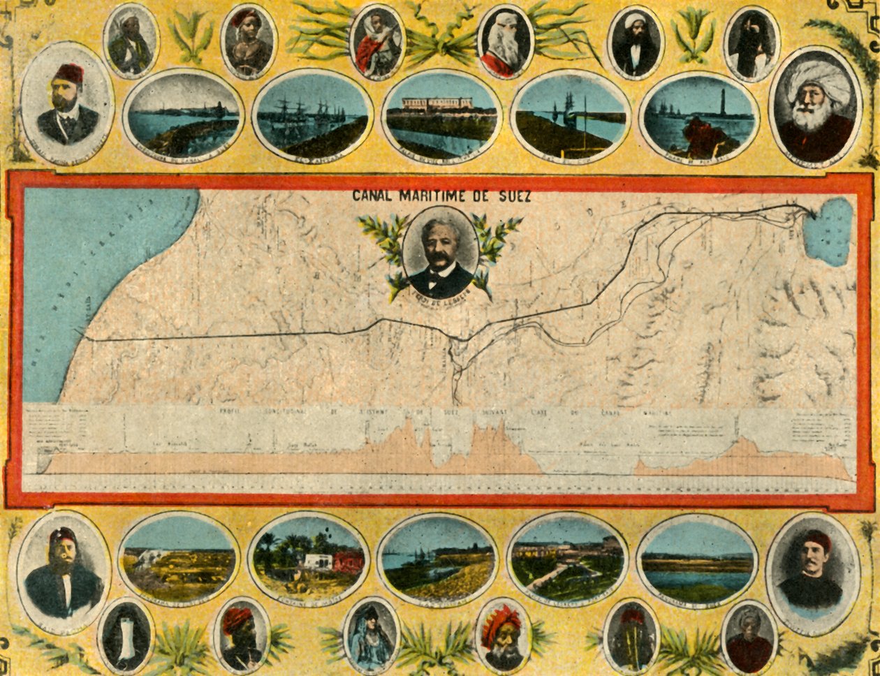 Port-Saïd - Le plan du canal, vers 1918-1939 - Unbekannt