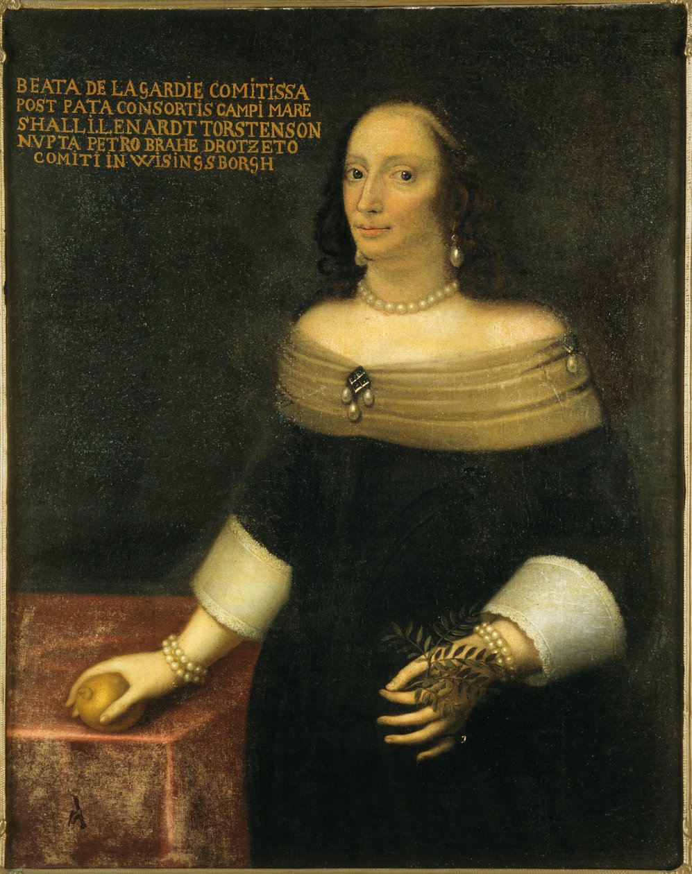 Portrait de Beata De la Gardie 1612-1680, vers 1653 - Unbekannt