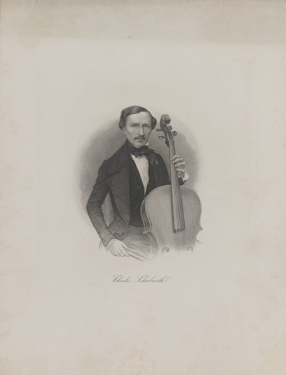 Portrait de Carl Eduard Schuberth 1811-1863, vers 1850 - Unbekannt