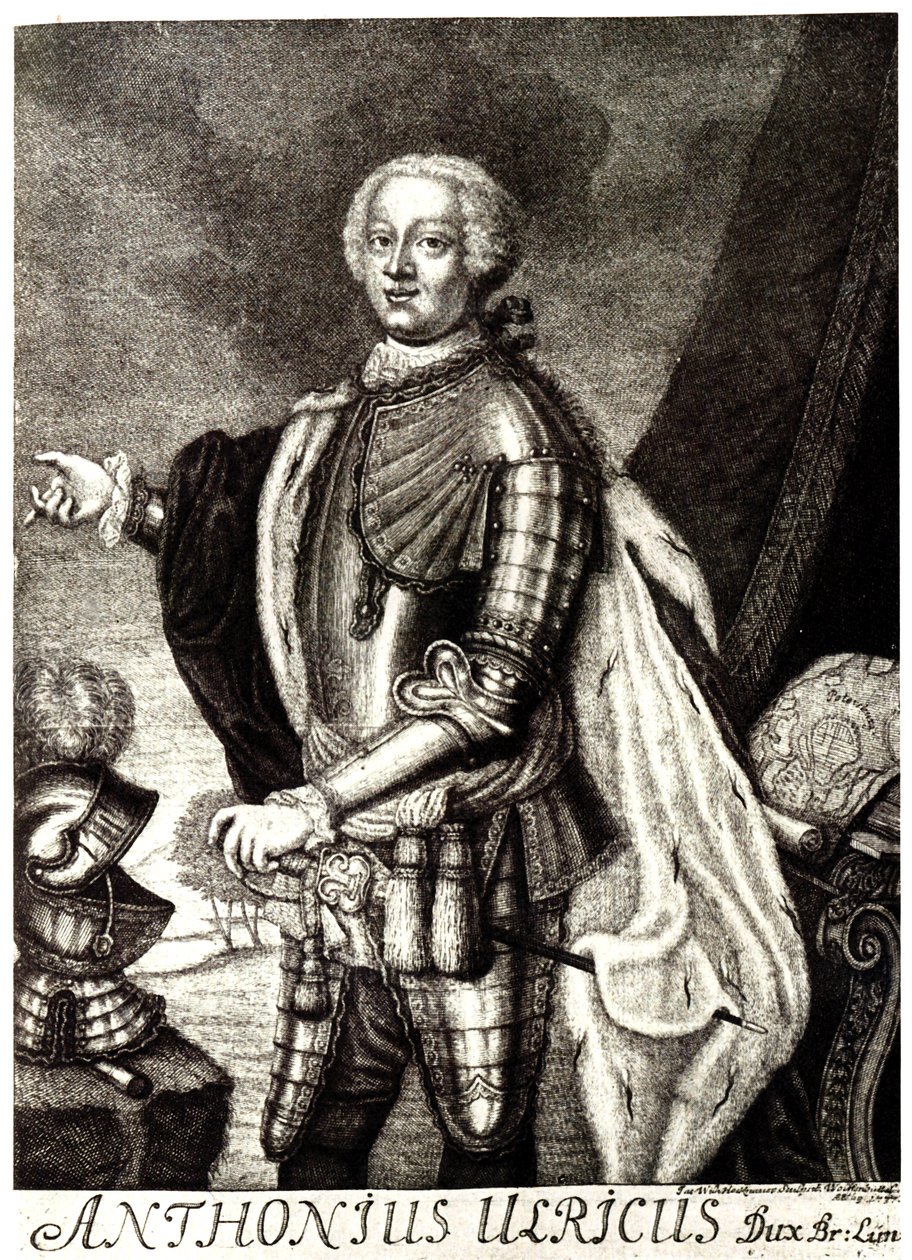Portrait du duc Anthony Ulrich de Brunswick 1714-1774 - Unbekannt