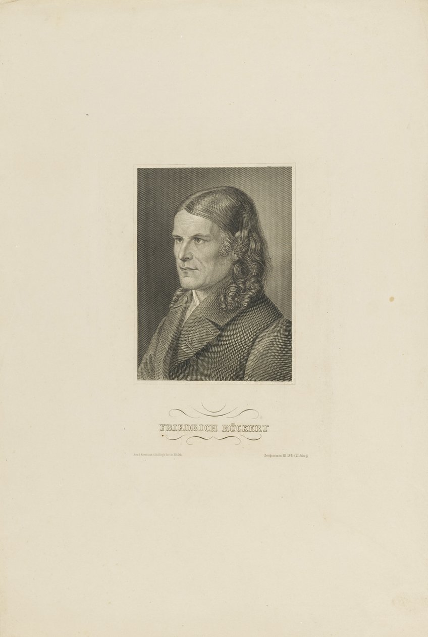 Portrait de Friedrich Rückert 1788-1866 - Unbekannt