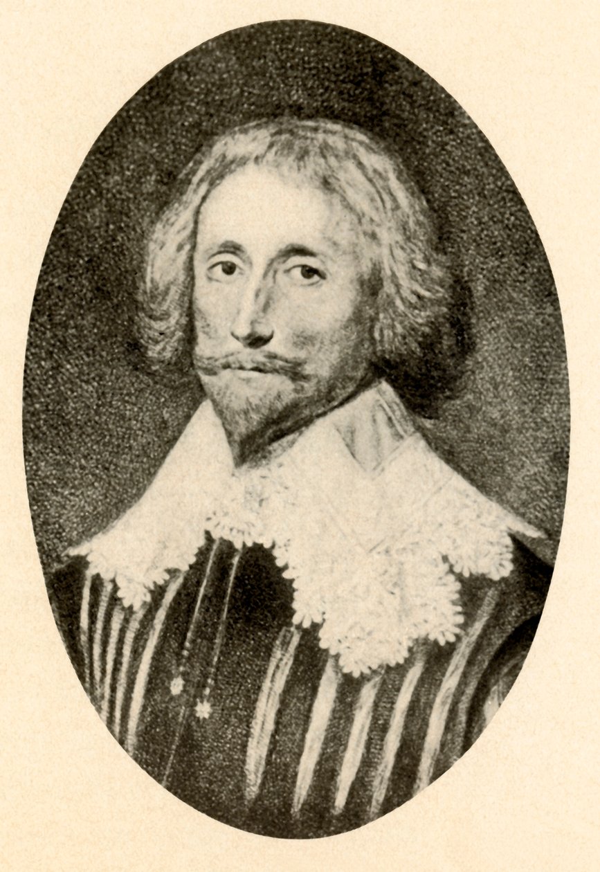 Portrait de George Sandys, avec pourpoint fendu et col Vandyke, vers 1610-1630, 1937 - Unbekannt