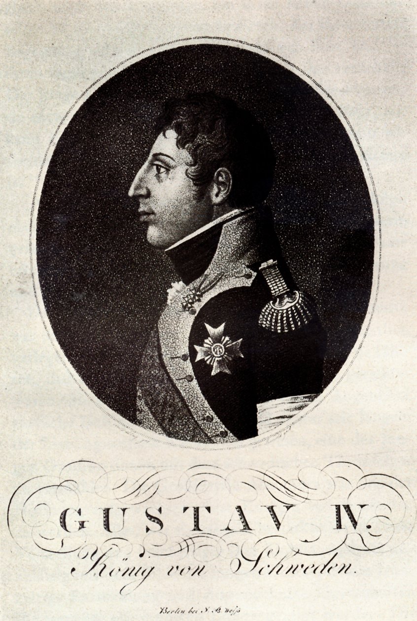 Portrait de Gustave IV Adolphe de Suède, début du 19e siècle - Unbekannt