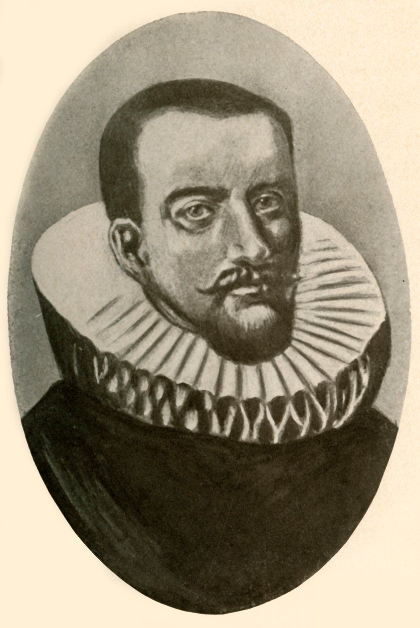 Portrait de Henry Hudson, navigateur anglais en collerette, 1609, 1937 - Unbekannt