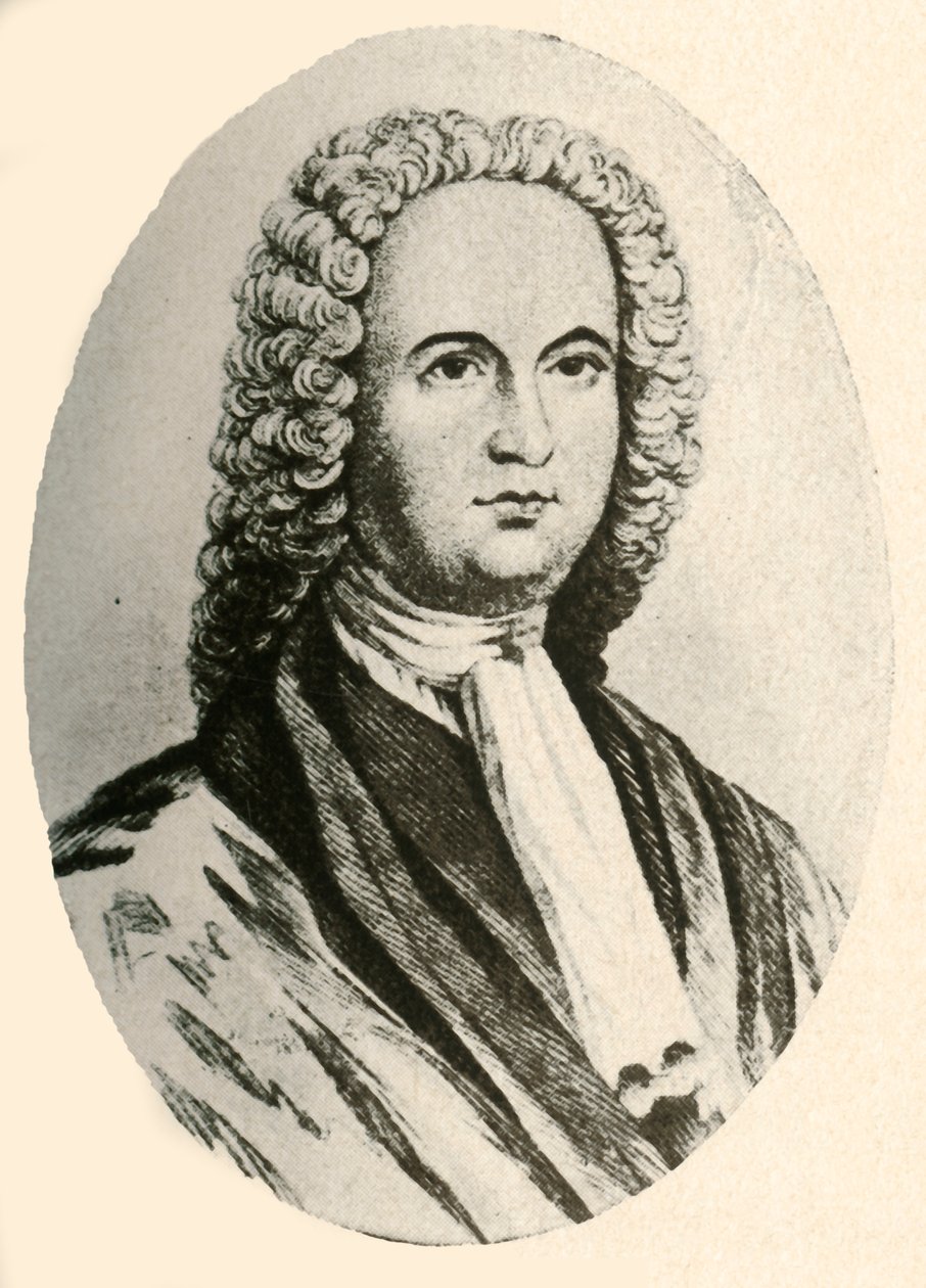 Portrait de James Logan, en perruque et robe judiciaire, portée en Pennsylvanie, 1745, 1937 - Unbekannt