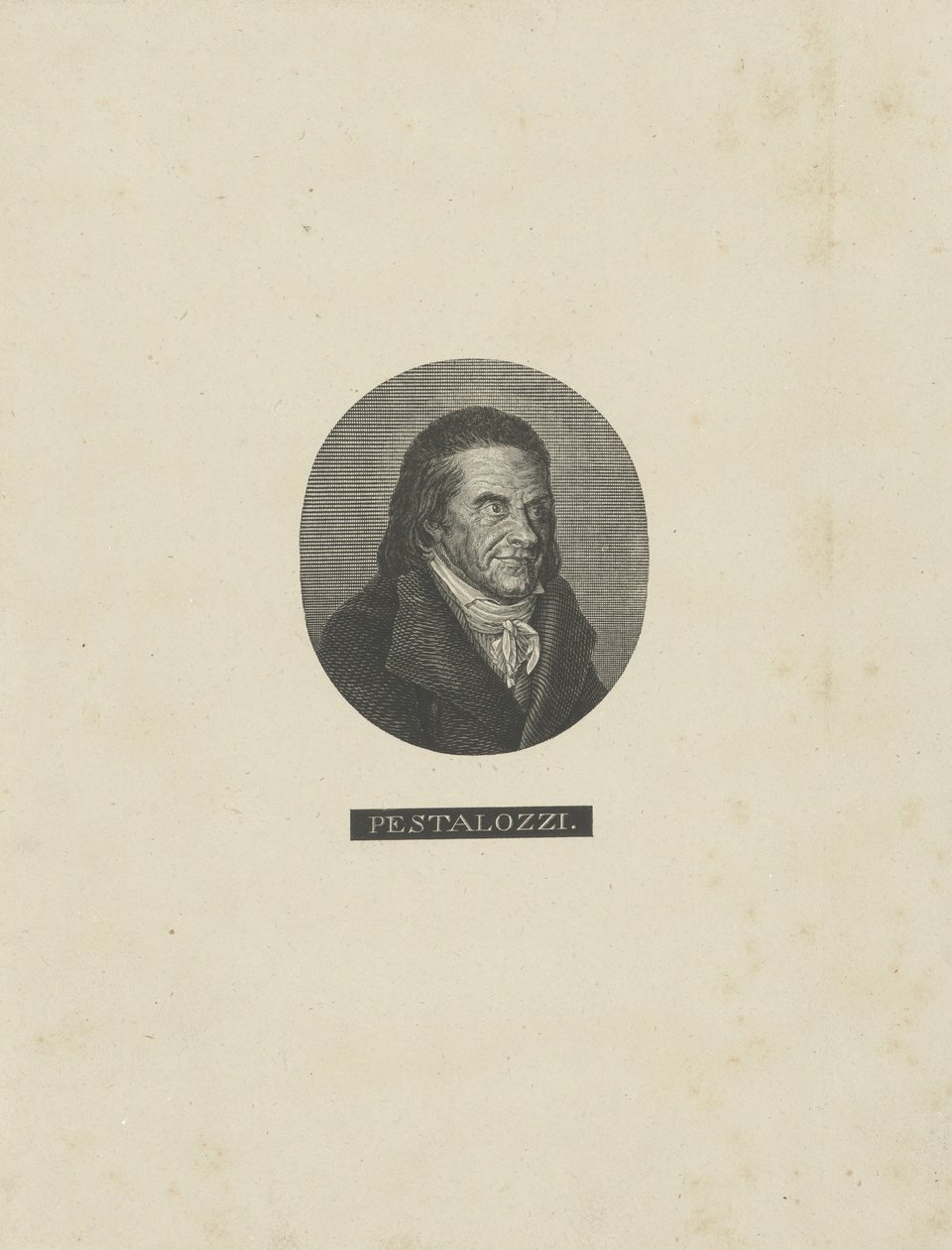 Portrait de Johann Heinrich Pestalozzi 1746-1827, vers 1830 - Unbekannt
