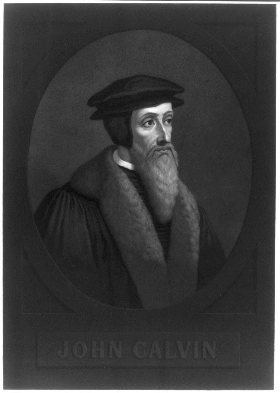 Portrait de Jean Calvin 1509-1564, début du 19e siècle - Unbekannt