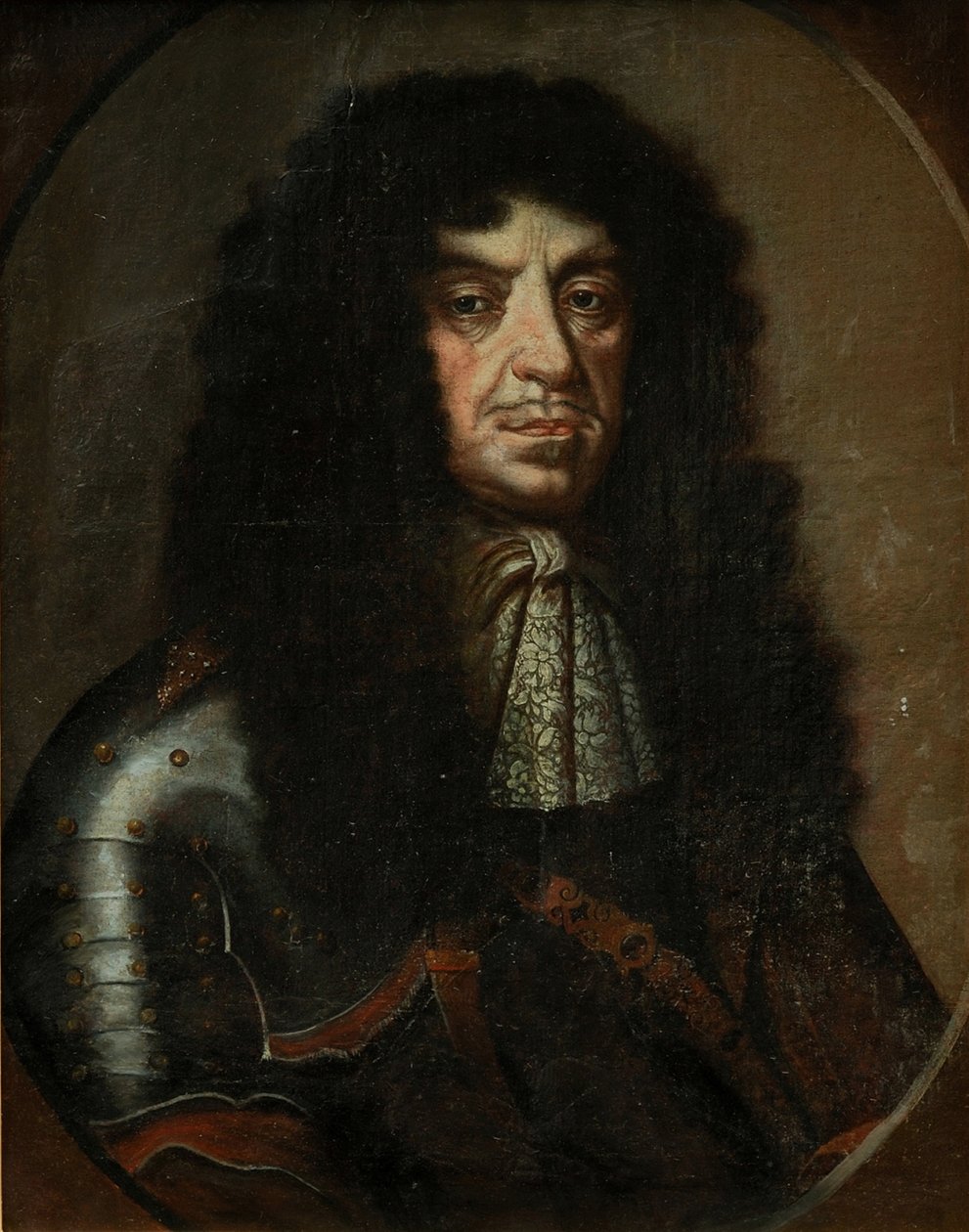 Portrait de Jean II Casimir Vasa 1609-1672, roi de Pologne et grand-duc de Lituanie, seconde moitié du XVIIe siècle - Unbekannt
