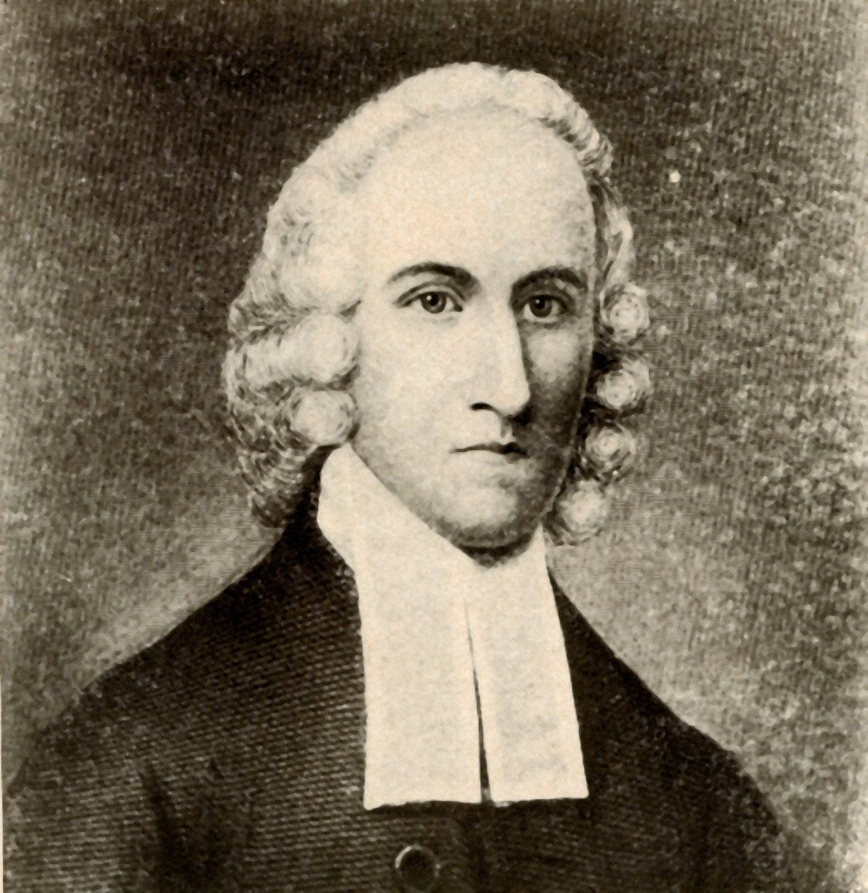 Portrait de Jonathan Edwards, en manteau simple et bandes de ministre presbytérien, vers 1750 - Unbekannt