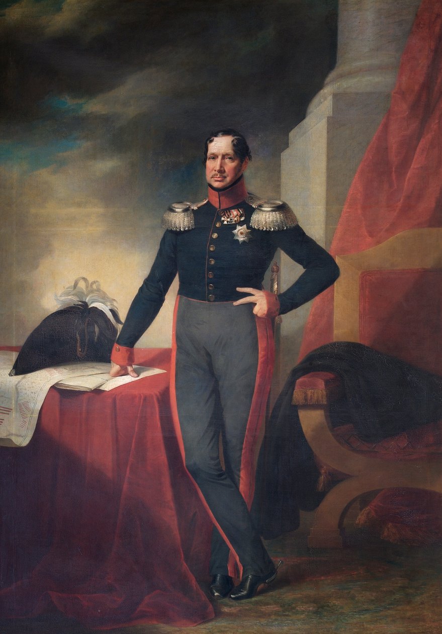 Portrait du roi Frédéric-Guillaume III de Prusse, vers 1830 - Unbekannt