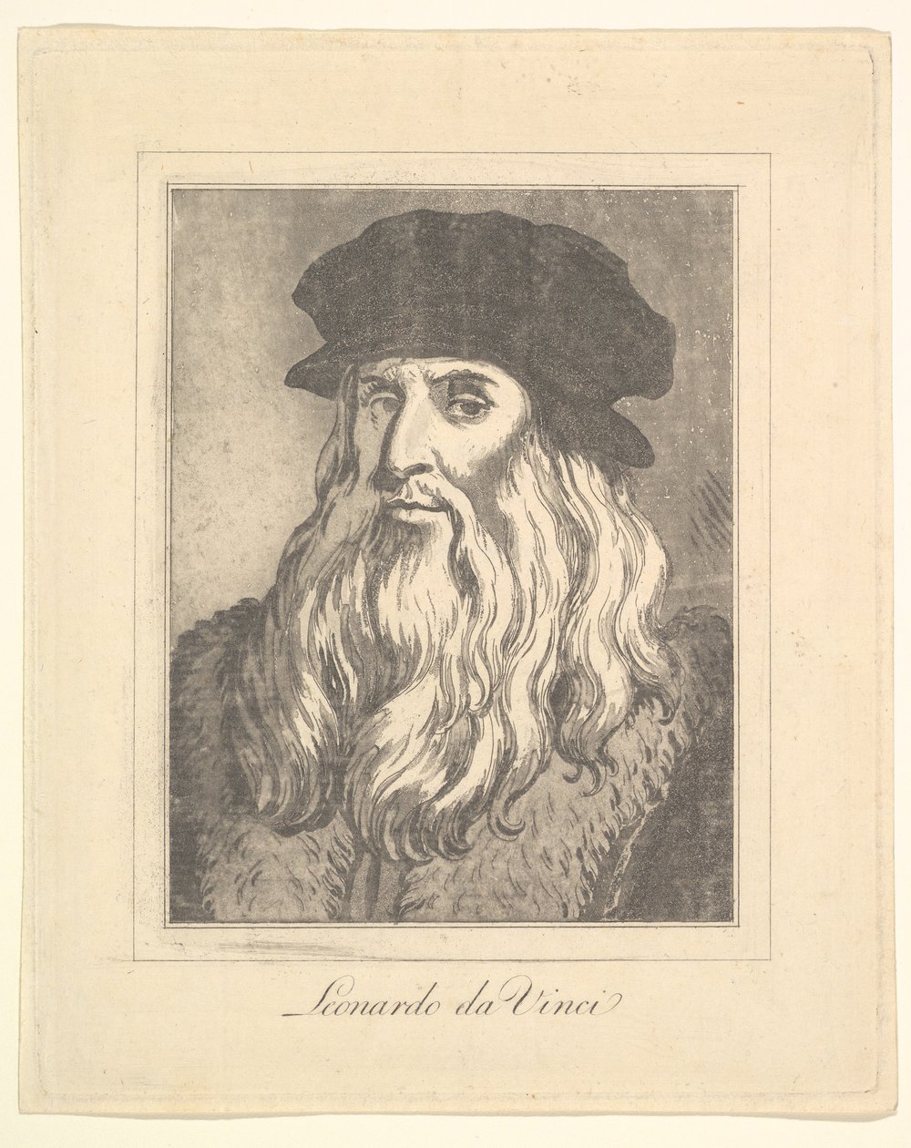 Portrait de Léonard de Vinci de Caricatures par Léonard de Vinci, d