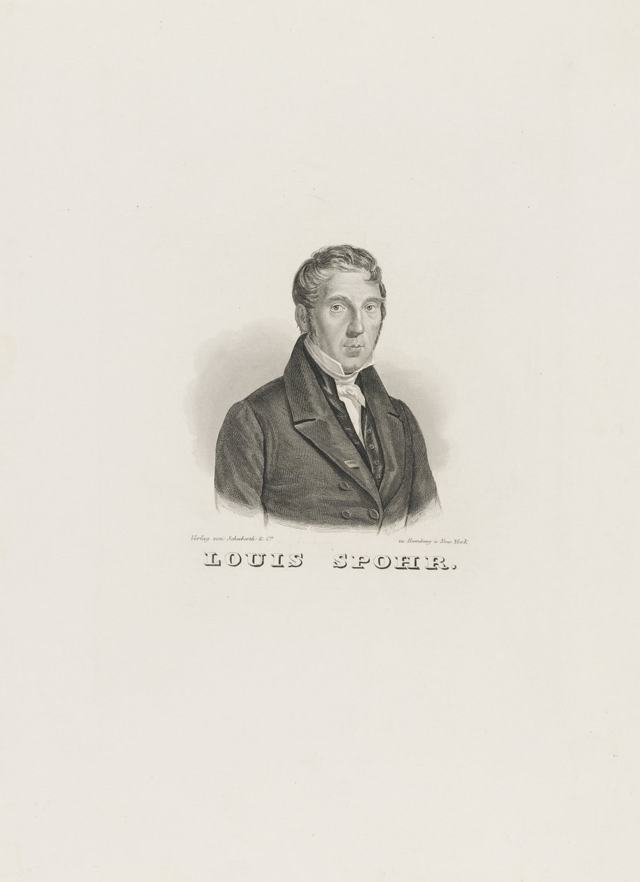 Portrait de Louis Spohr 1784-1859, vers 1830-1840 - Unbekannt