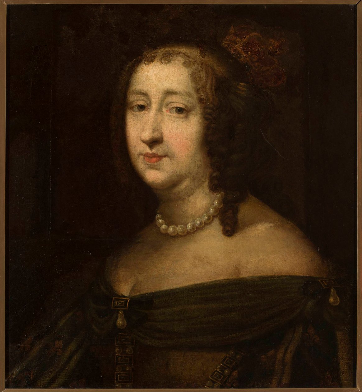 Portrait de Marie Louise Gonzaga 1611-1667, reine de Pologne, milieu du XVIIe siècle - Unbekannt