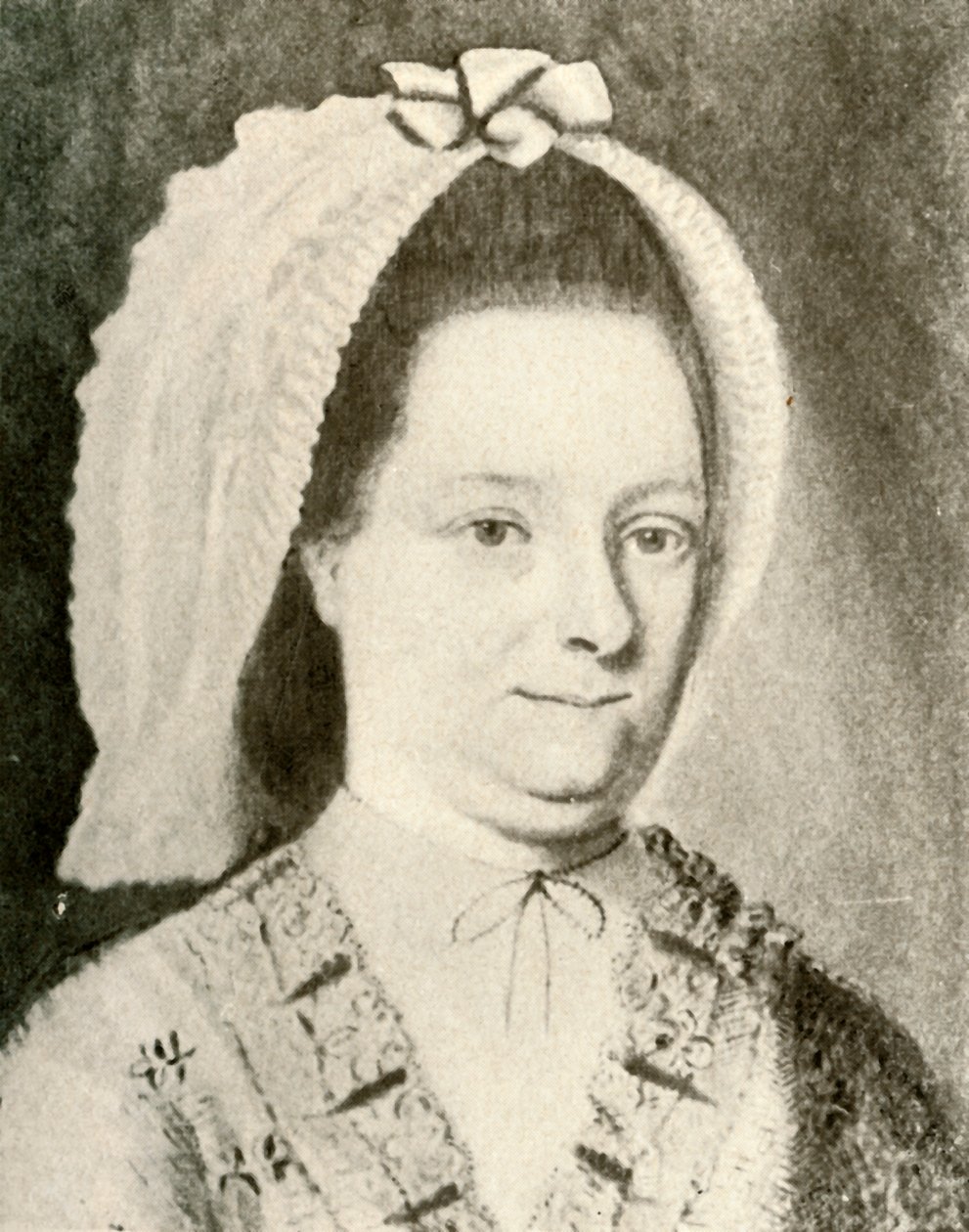 Portrait de Mme Nathaniel Appleton Jr., montrant un bonnet particulier - Unbekannt
