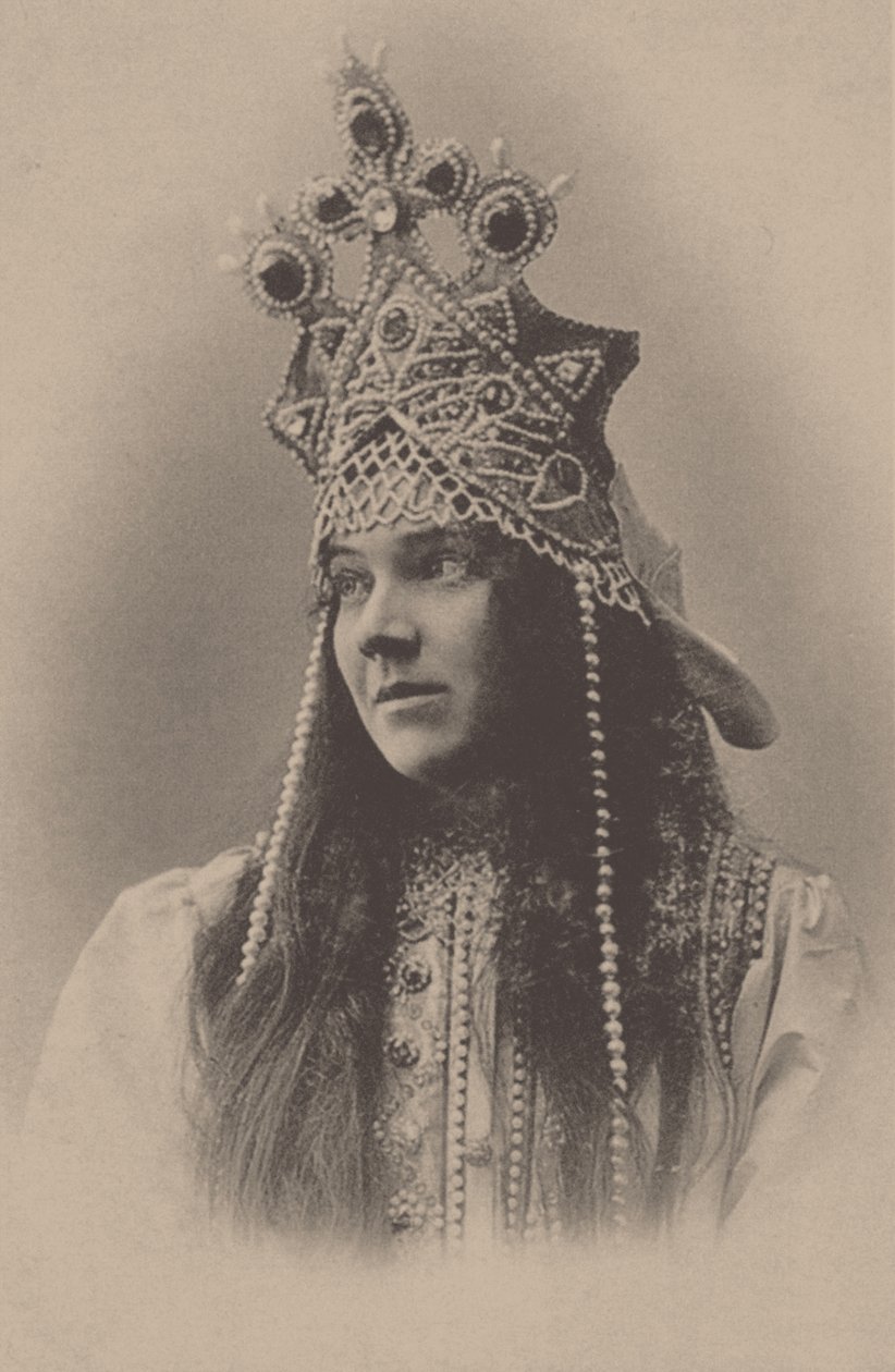 Portrait de Nadezhda Ivanovna Zabela-Vrubel 1868-1913 en Marfa dans l