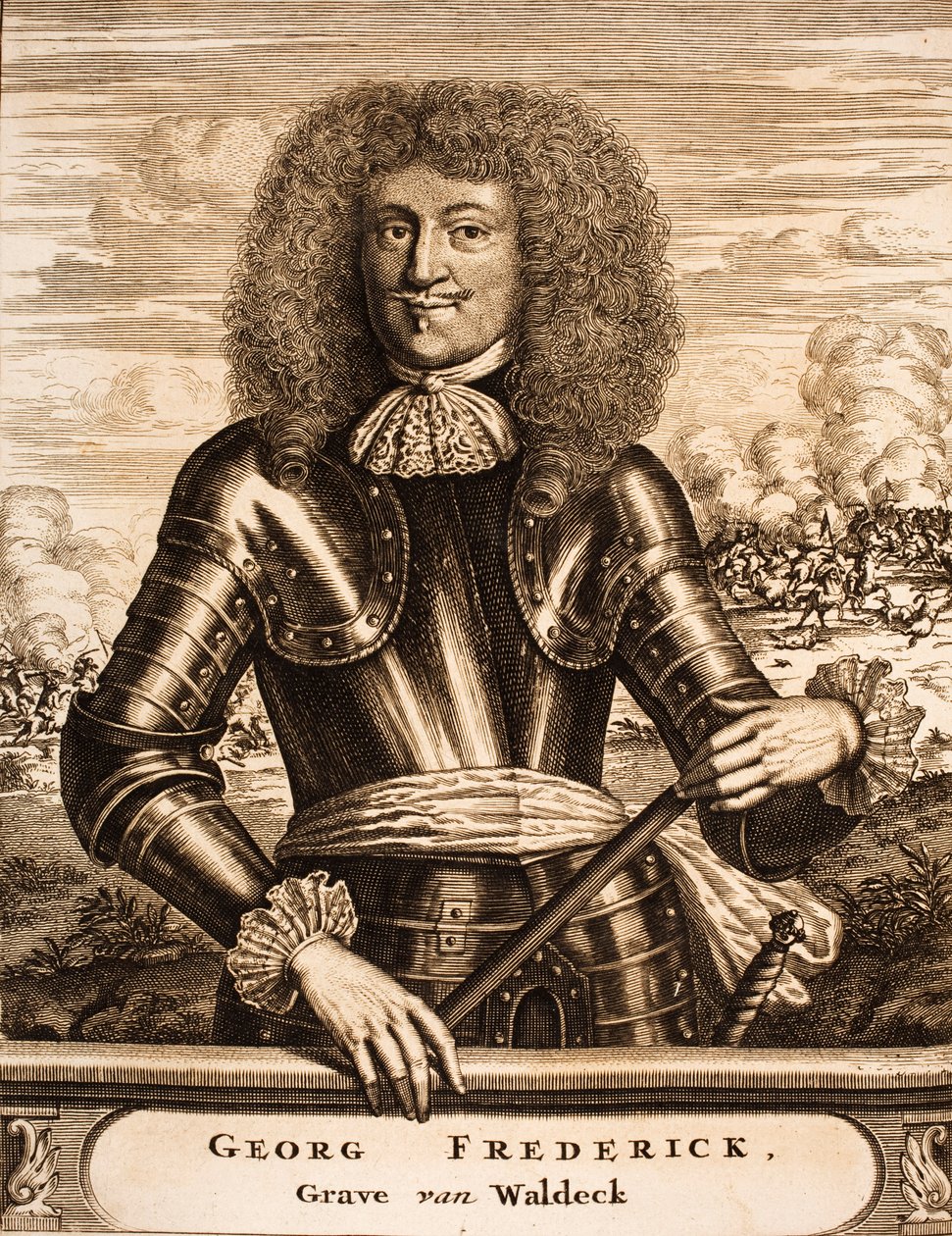 Portrait du prince Georg Friedrich de Waldeck 1620-1692 De : Schauplatz des Krieges, 1675 - Unbekannt