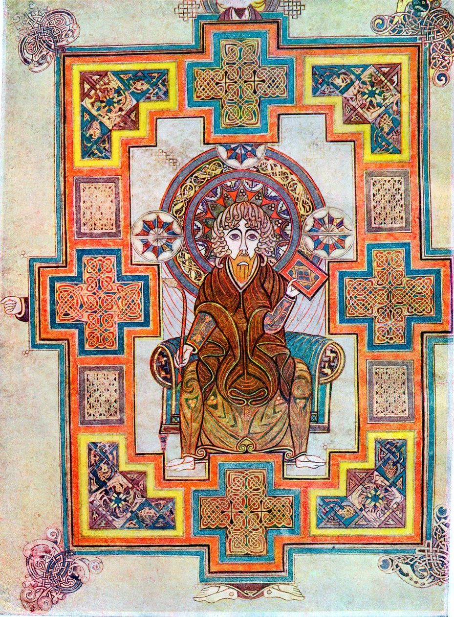 Portrait de Saint Jean du Livre de Kells - Unbekannt