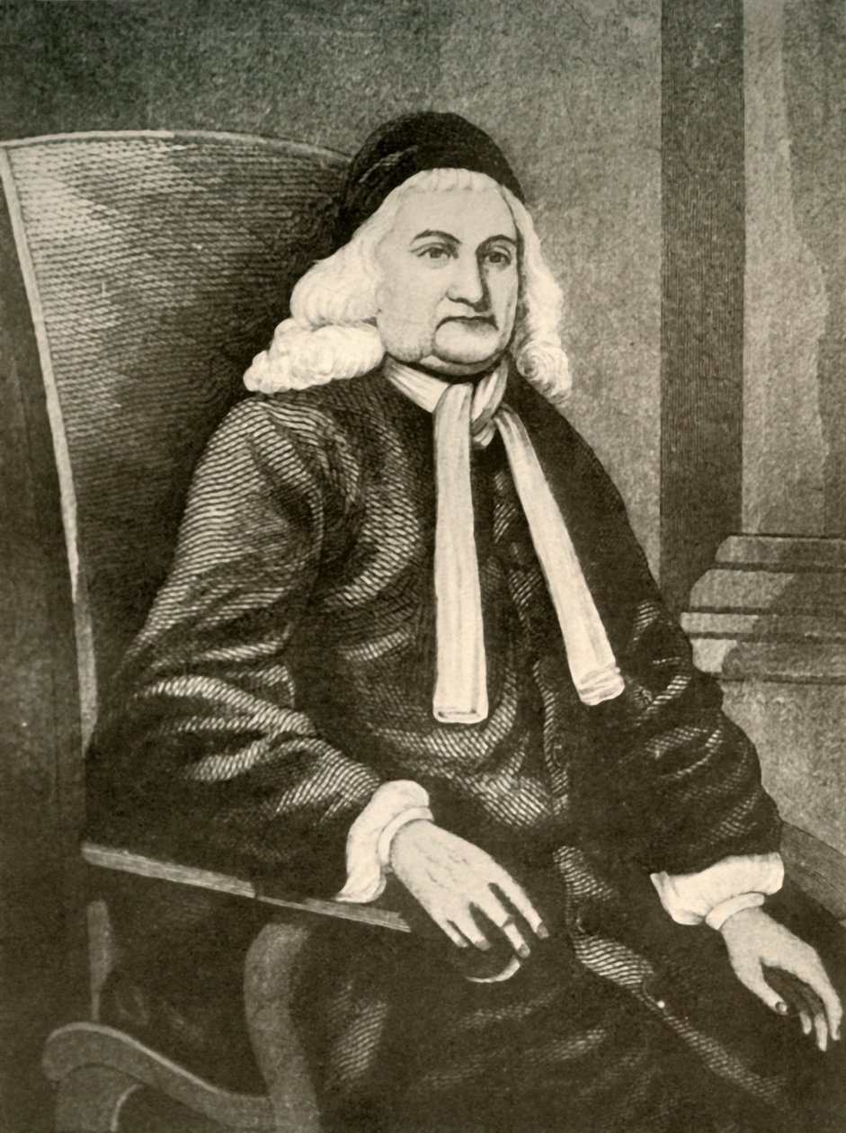 Portrait de Samuel Sewall, en perruque et long manteau, vers 1700-1720, 1937 - Unbekannt