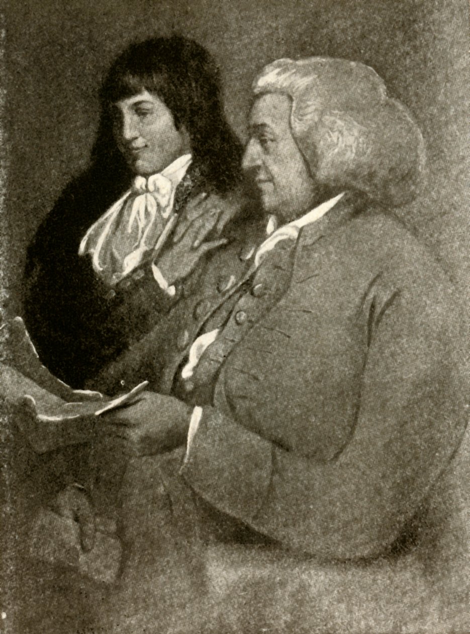 Portrait de Samuel Shoemaker, en perruque, et son fils, 1789, 1937 - Unbekannt