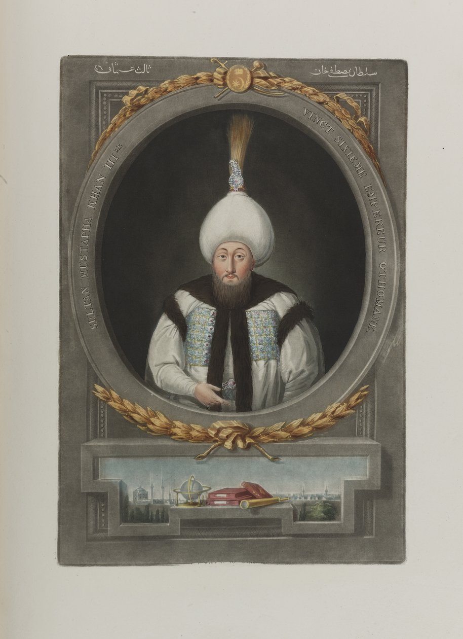 Portrait du Sultan Mustafa III 1717-1774 - Unbekannt