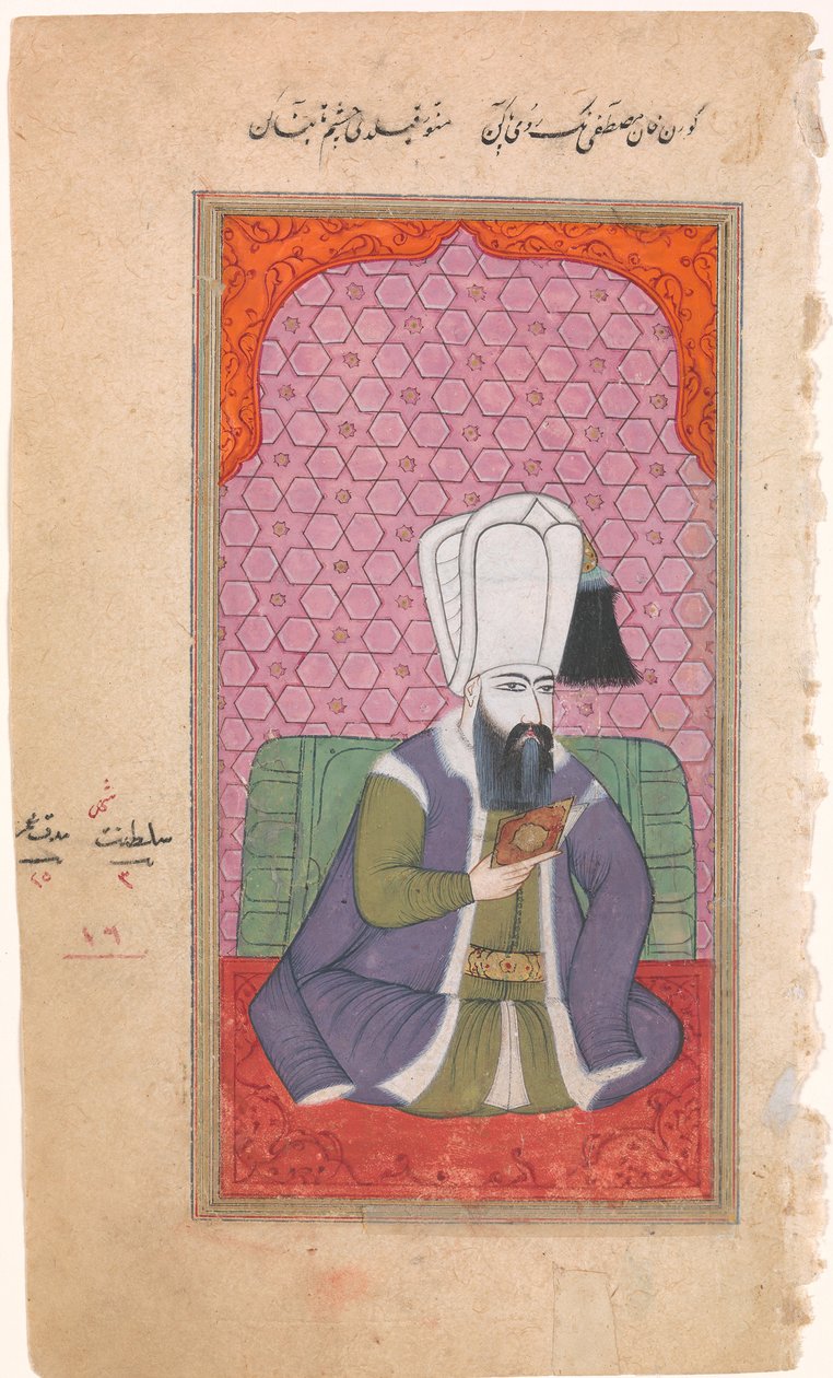 Portrait du sultan Mustafa I, règne 1617-18, 1622-23, fin XVIIe-début XVIIIe siècle - Unbekannt