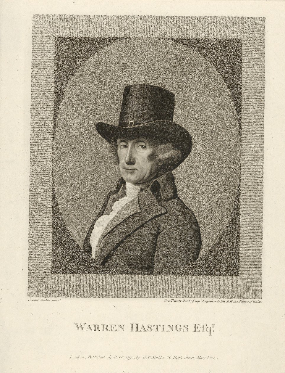 Portrait de Warren Hastings - Unbekannt