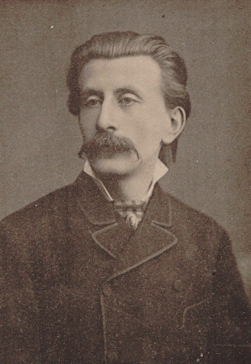 Portrait du pianiste et compositeur Moritz Moszkowski 1854-1925, ca. 1886-1890 - Unbekannt