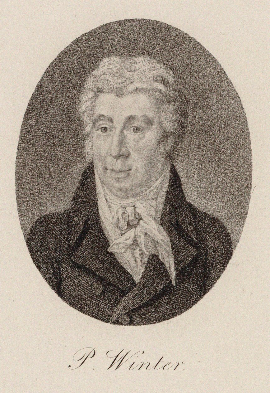 Portrait du compositeur Peter von Winter 1754-1825 - Unbekannt