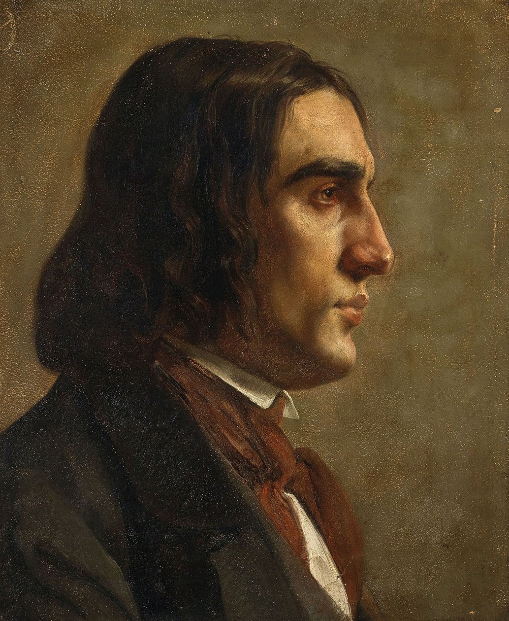 Portrait du compositeur Robert Schumann, vers 1840 - Unbekannt
