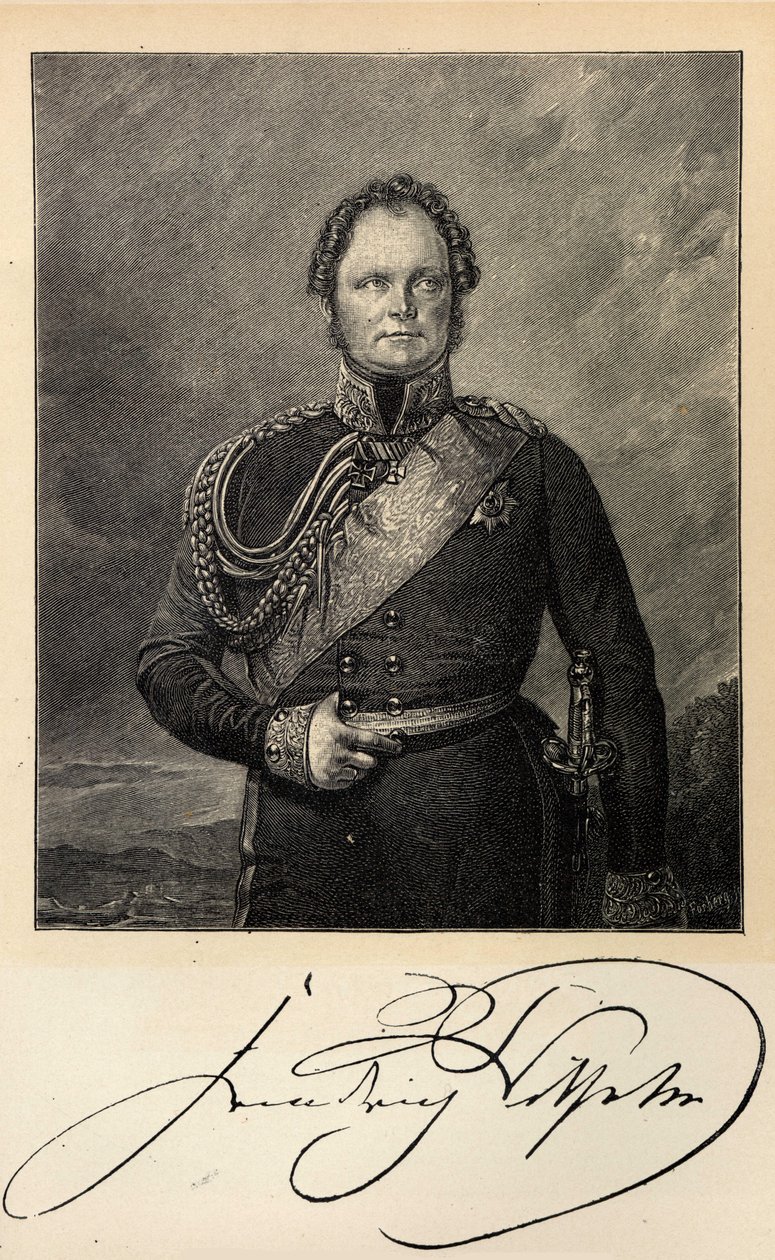 Portrait du roi Frédéric-Guillaume IV de Prusse 1795-1861 - Unbekannt