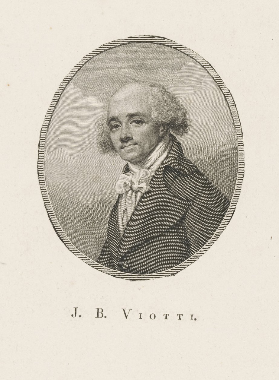 Portrait du compositeur Giovanni Battista Viotti 1755-1824, c. 1800 - Unbekannt