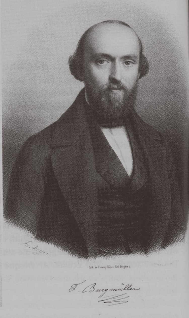 Portrait du compositeur Johann Friedrich Franz Burgmüller 1806-1874, vers 1840 - Unbekannt