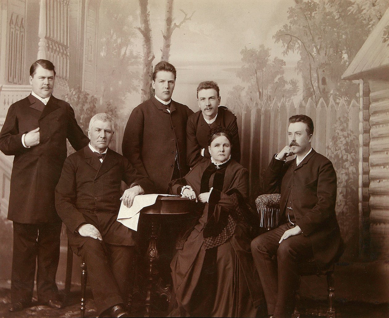 Portrait de la famille de Sophia Perovskaya, années 1860 - Unbekannt