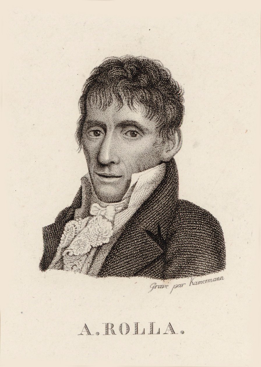 Portrait du violoniste et compositeur Alessandro Rolla - Unbekannt