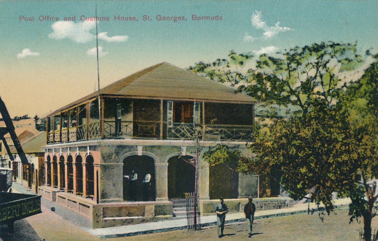 Bureau de poste et douane, St. Georges, Bermudes, début du 20e siècle - Unbekannt