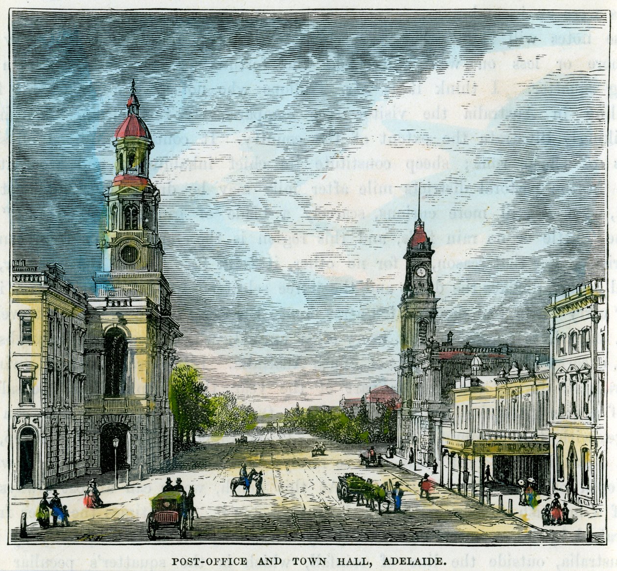 Bureau de poste et hôtel de ville, Adélaïde, Australie-Méridionale, Australie - Unbekannt