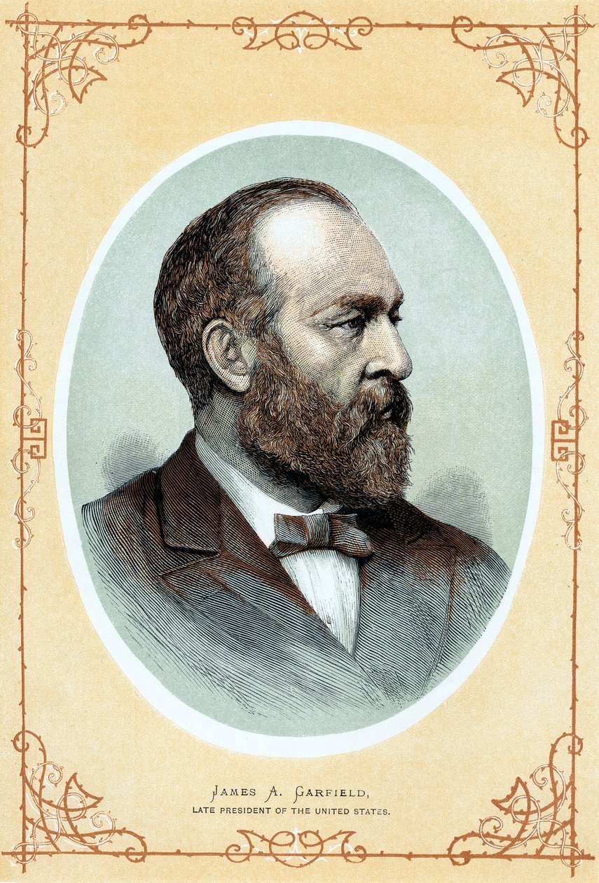 Portrait posthume de James Abram Garfield, vers 1885 - Unbekannt