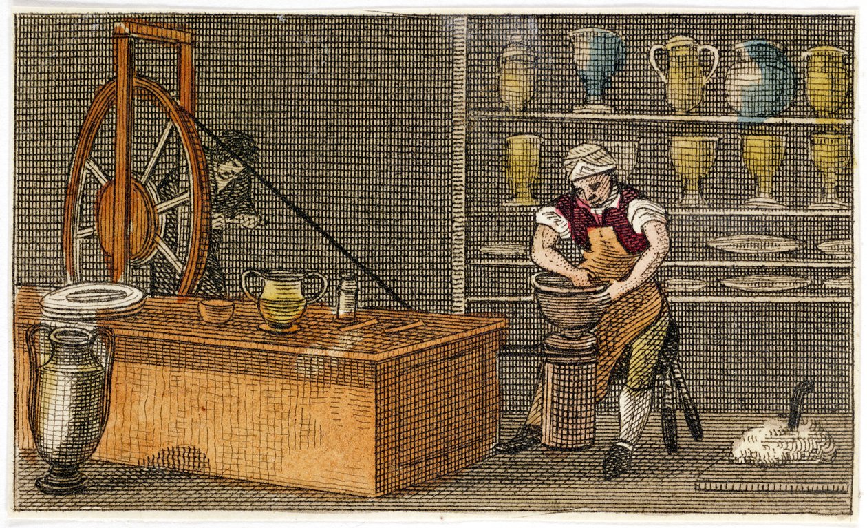 Potier au travail à l