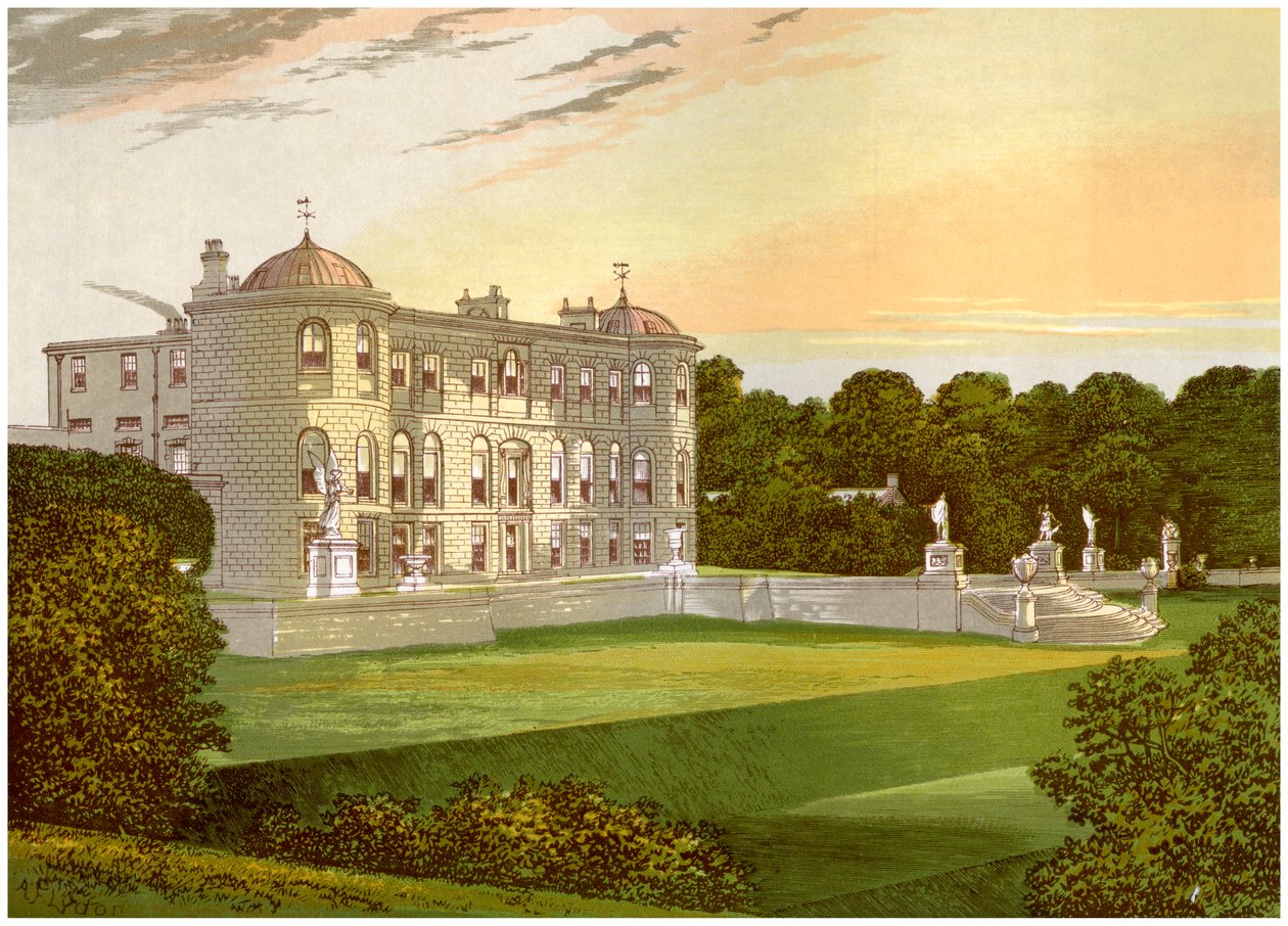Powerscourt, comté de Wicklow, Irlande, maison du vicomte Powerscourt, vers 1880 - Unbekannt