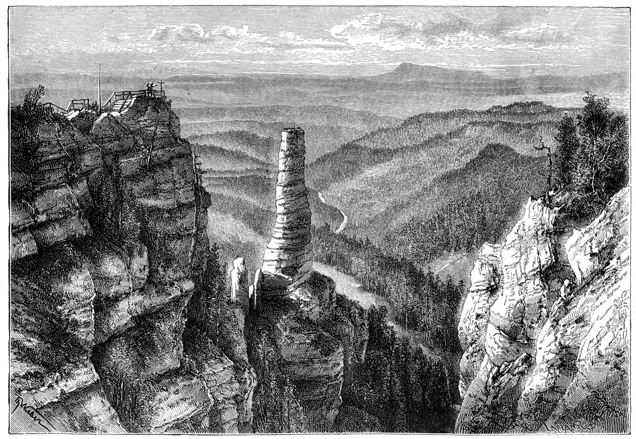 Prebischer Kogel, en Suisse saxonne, 1879 - Unbekannt
