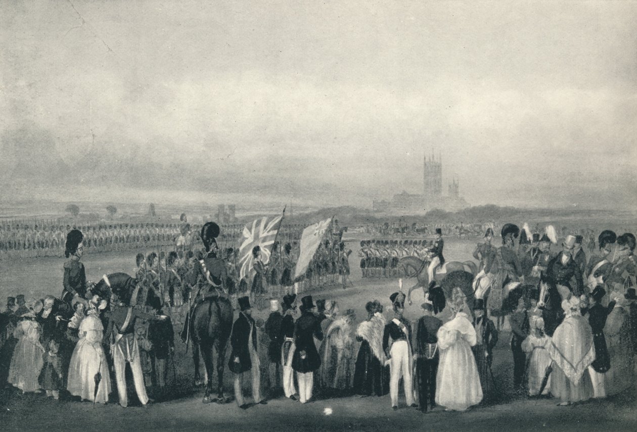 Présentation de nouvelles couleurs aux 93e Highlanders, 7 octobre 1834, 1834, 1909 - Unbekannt