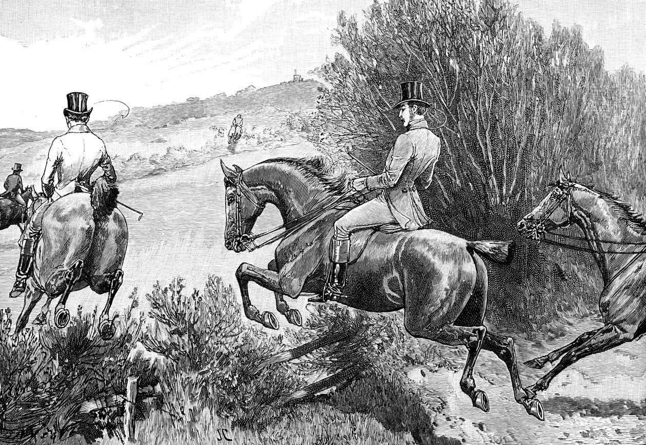 Le prince Albert chassant près du château de Belvoir, Leicestershire, vers 1840, 1900 - Unbekannt