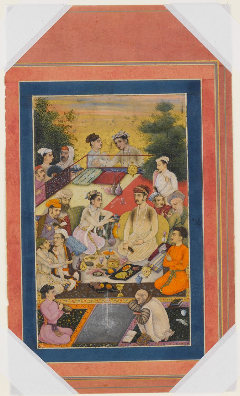 Prince festoyant sur un balcon, Folio de l