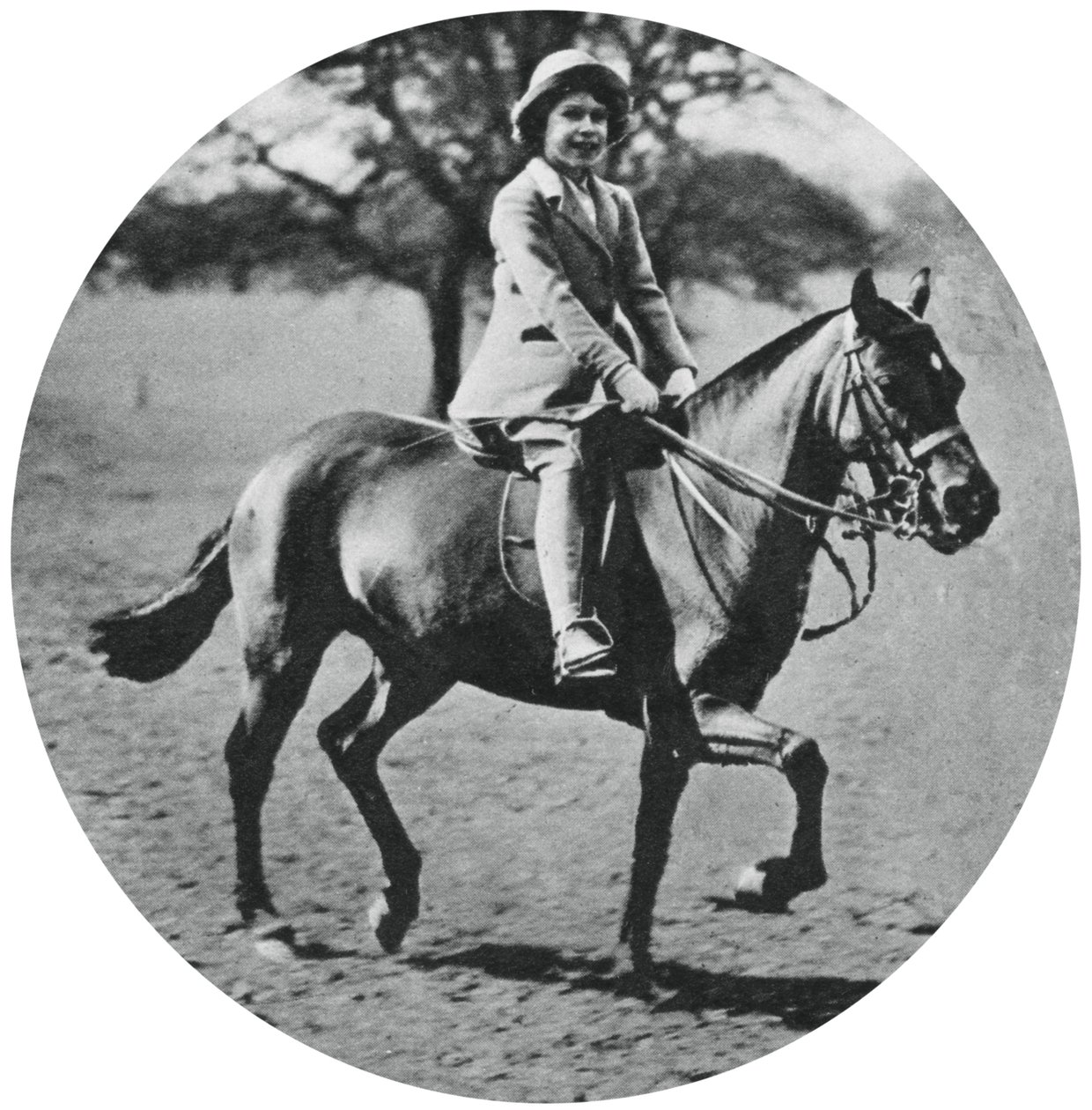 La princesse Elizabeth à cheval, Windsor Great Park, 1935, 1937 - Unbekannt