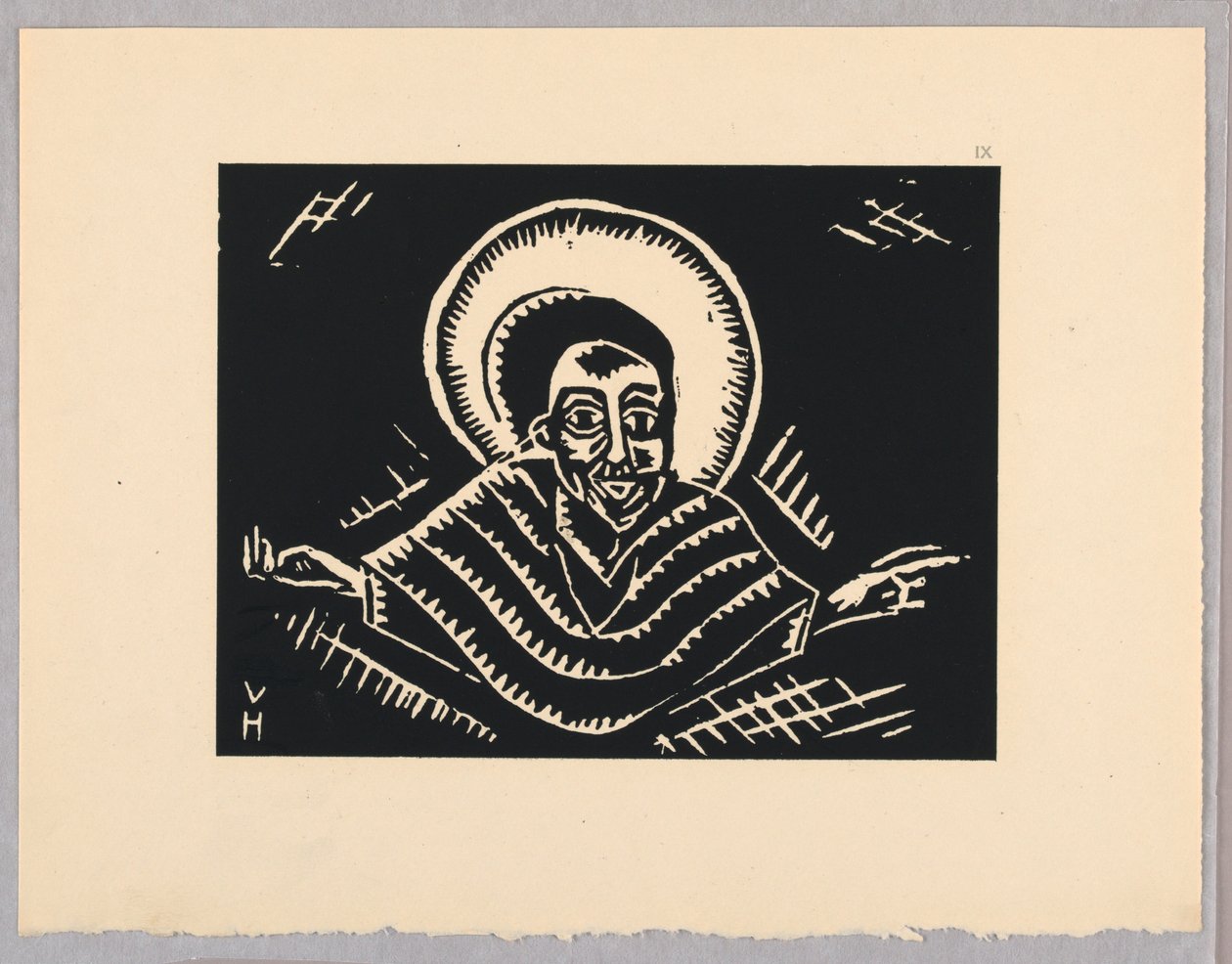 Impression, Christos o Poslednim Soude, Christ, Planche IX, Éthiopie, cili Christos, Madonna a Svati, comme je les ai vus dans les illuminations des anciens codex éthiopiens Portfolio - Unbekannt