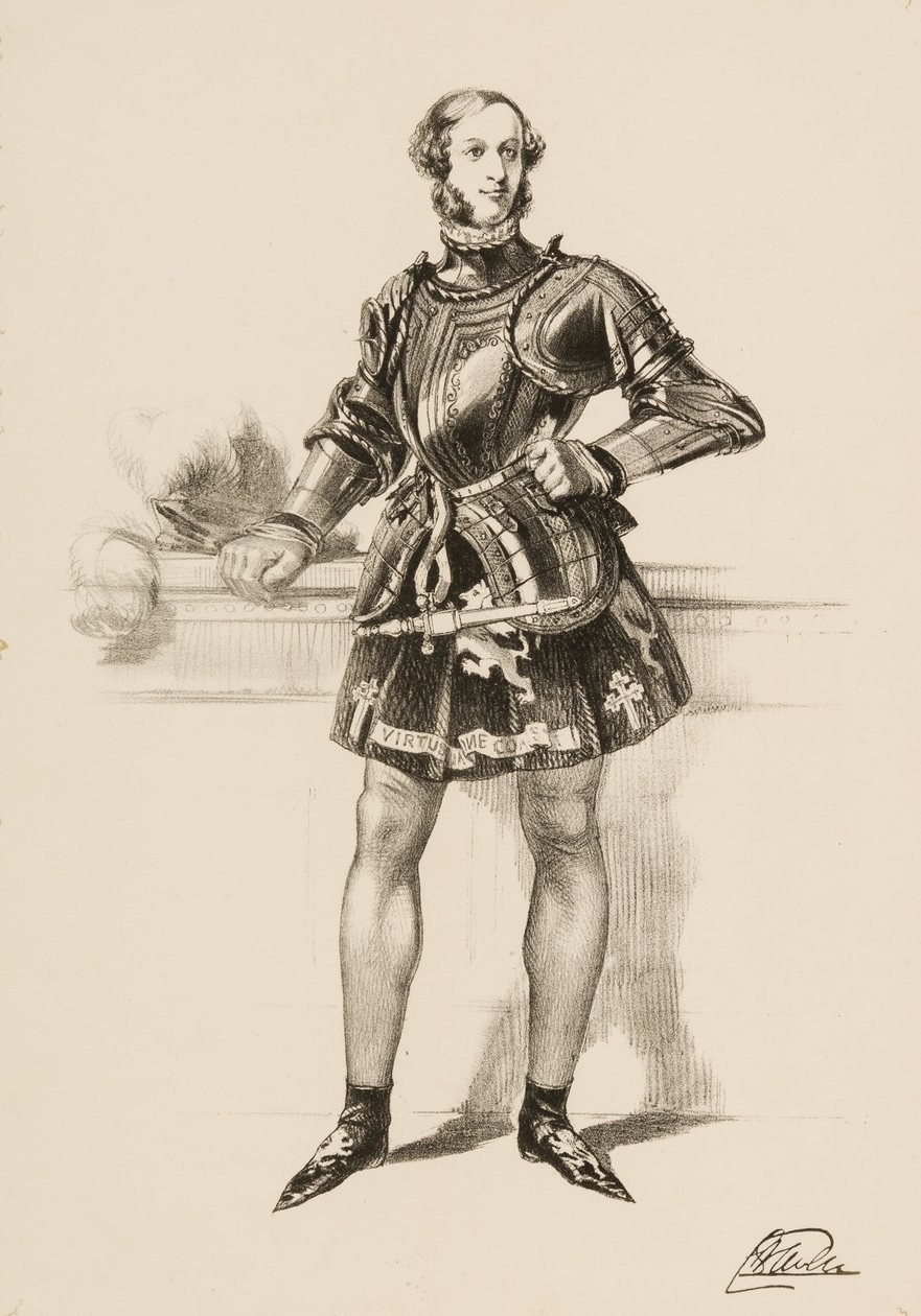 Impression de William 2e Comte de Craven en Costume Porté au Tournoi d