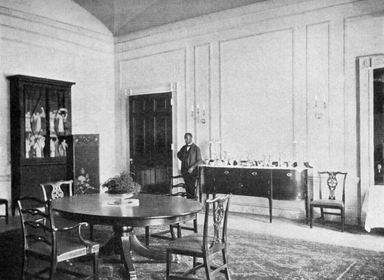Salle à manger privée à la Maison Blanche, Washington DC, USA, 1908 - Unbekannt
