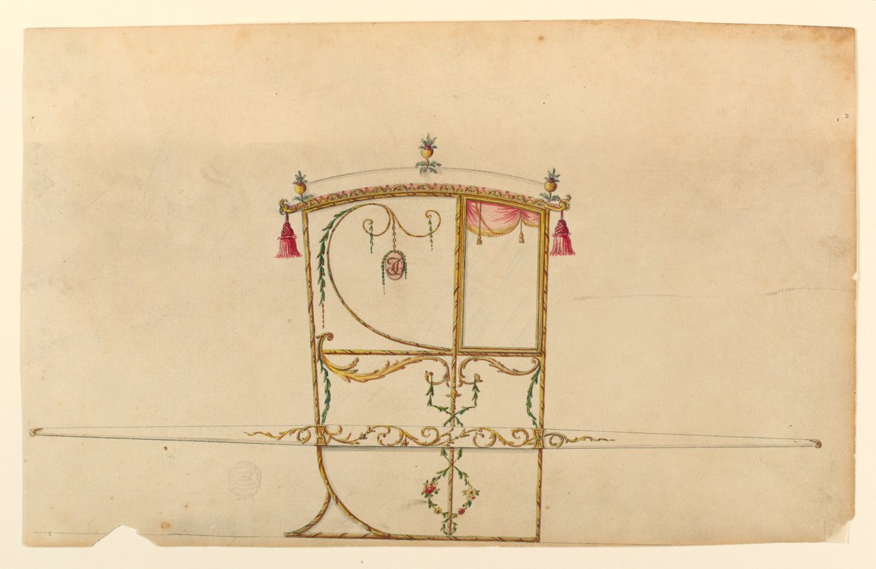 Projet pour une chaise à porteurs - Unbekannt