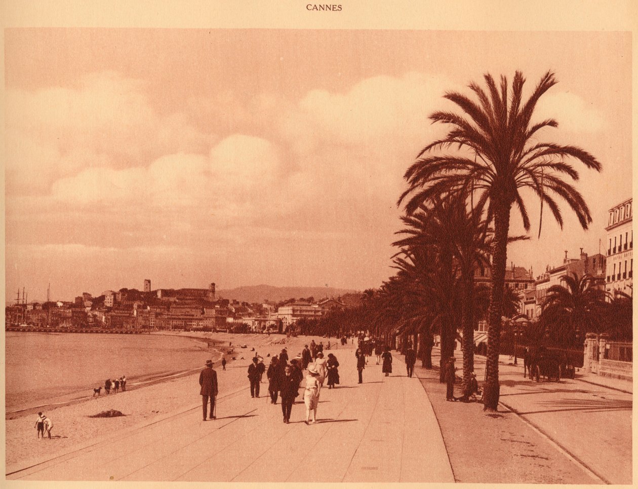 Promenade de la Croisette et Mont Chevalier, Cannes, 1930 - Unbekannt