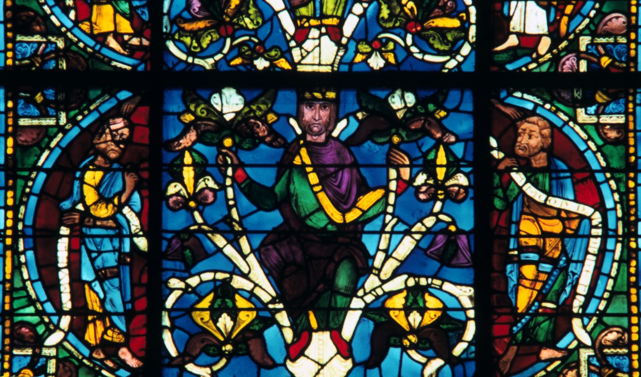 Prophète, vitrail, cathédrale de Chartres, France, 1145-1155 - Unbekannt